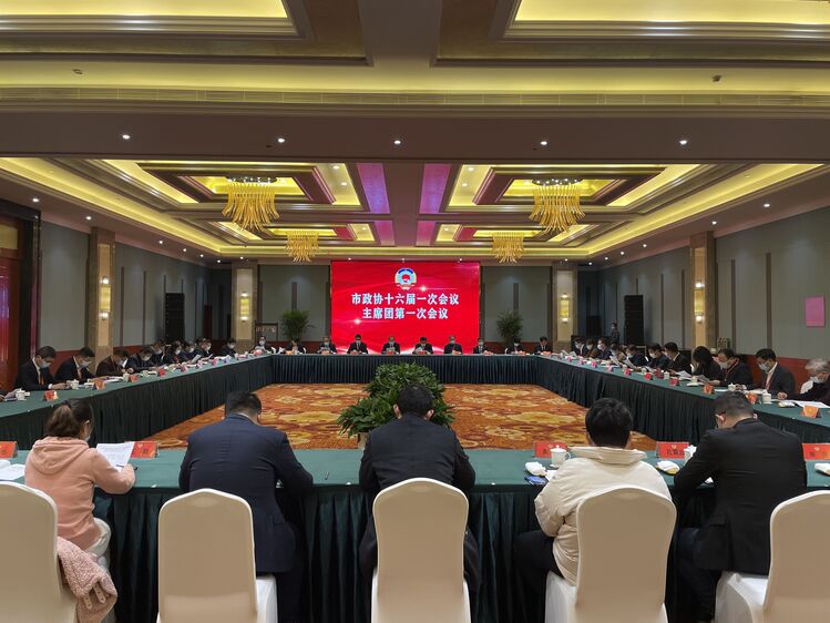 市政协十六届一次会议召开主席团第一次会议
